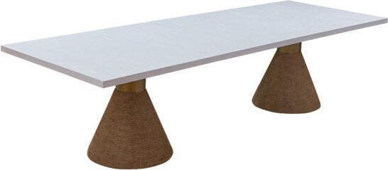 Tov Furniture Dining Tables - Rishi Natural Rope Rectangular Table