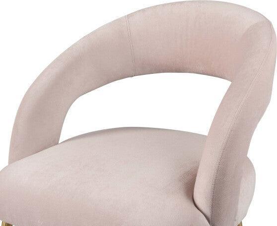 Tov Furniture Dining Chairs - Rocco Blush Velvet Dining Chair