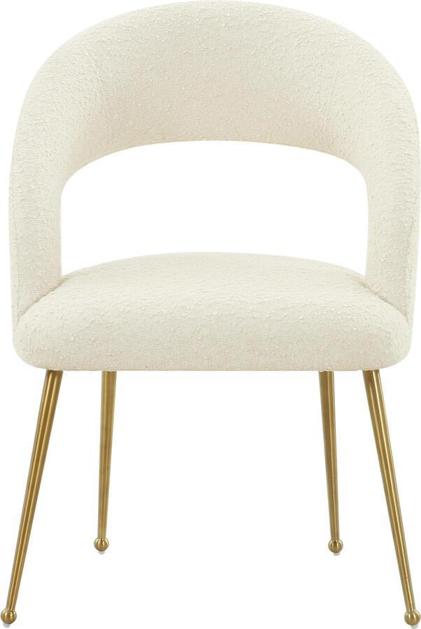 Tov Furniture Dining Chairs - Rocco Cream Boucle Dining chair