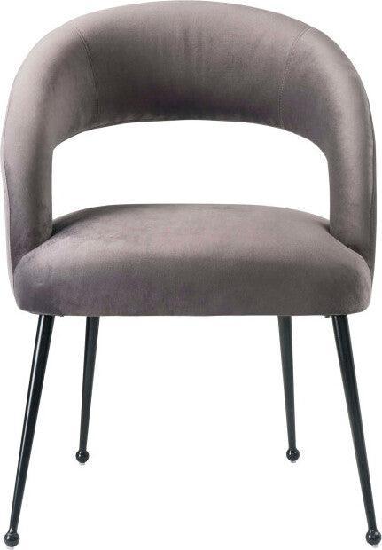 Tov Furniture Dining Chairs - Rocco Gray Velvet Dining Chair