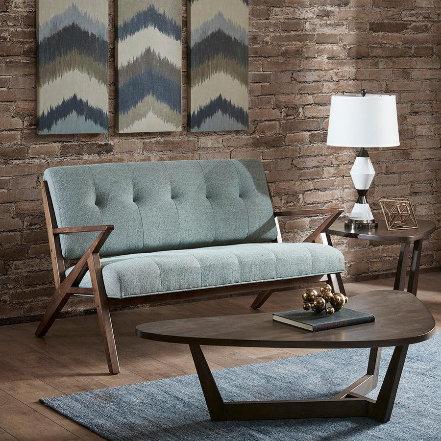 Olliix.com Loveseats - Rocket Mid-Century Loveseat 53.75W x 33.5D x 32.5H Seafoam