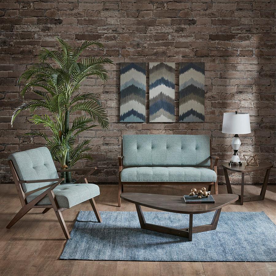 Olliix.com Loveseats - Rocket Mid-Century Loveseat 53.75W x 33.5D x 32.5H Seafoam