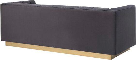 Tov Furniture Sofas & Couches - Roma Grey Velvet Sofa