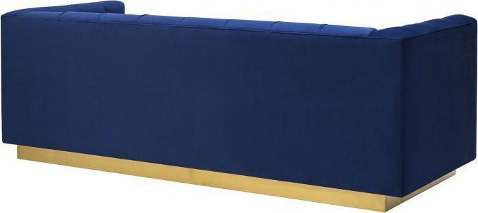 Tov Furniture Sofas & Couches - Roma Navy Velvet Sofa