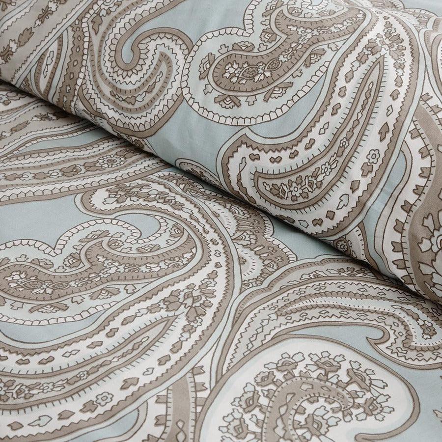 Olliix.com Comforters & Blankets - Ronan King/California King 5 Piece Cotton Comforter Set Blue