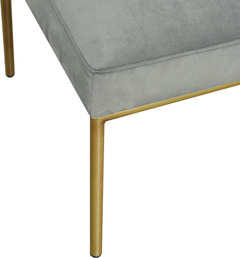 Olliix.com Accent Chairs - Roxie Metal Frame Slipper Chair Gray