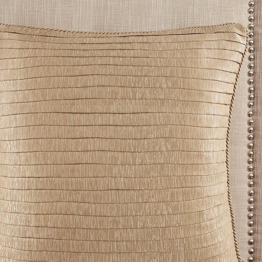 Olliix.com Comforters & Blankets - Royale Jacquard Comforter Set With Euro Shams And Dec Pillows Red King