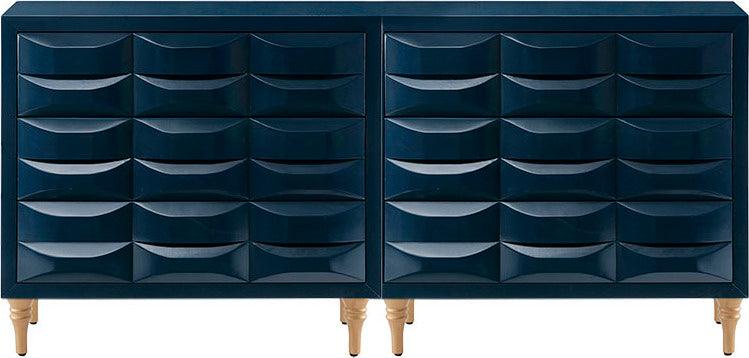 Olliix.com Chest of Drawers - Rubrix 3 Drawer Chest Navy
