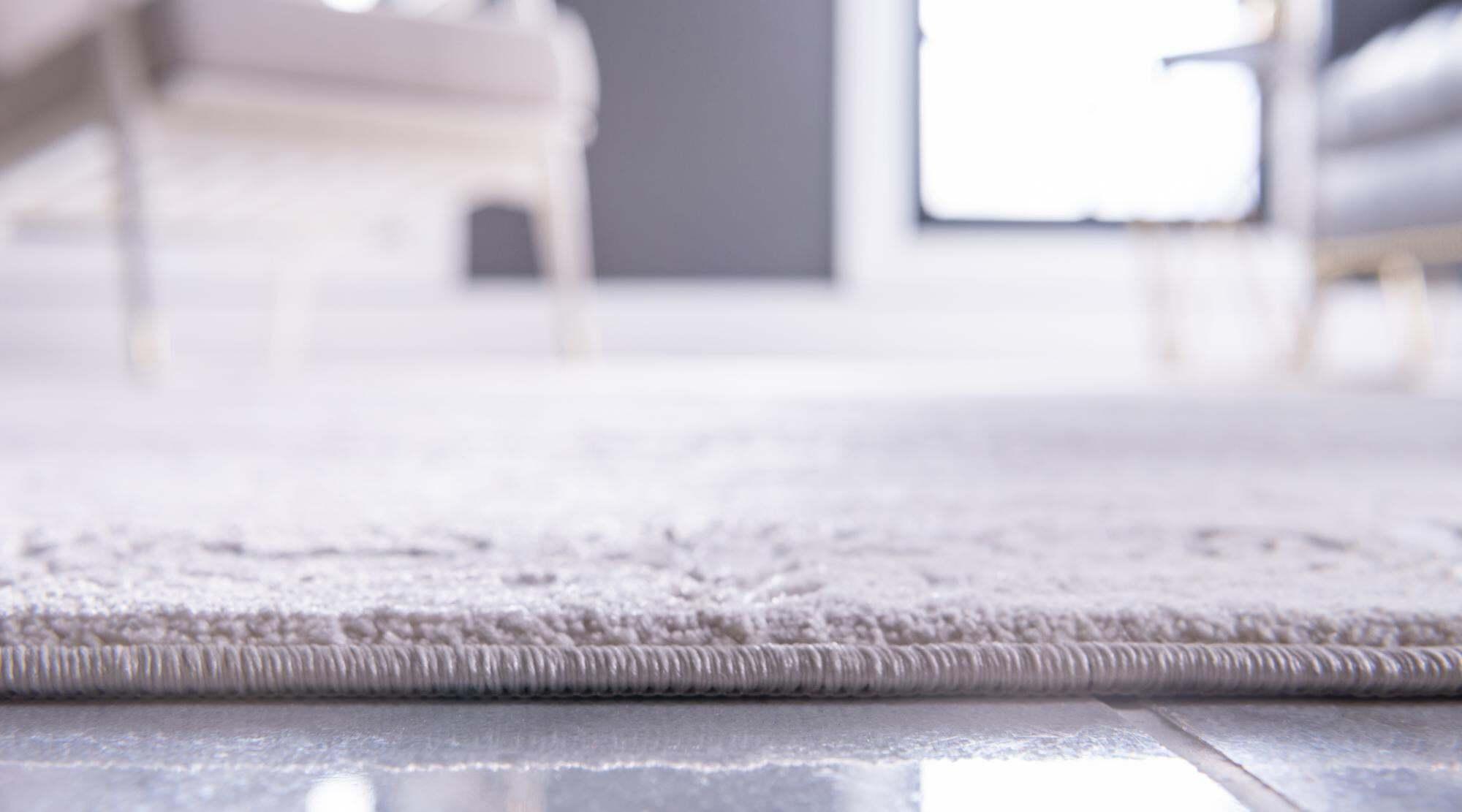 Unique Loom Indoor Rugs - Rushmore Border Rectangular 8x11 Rug Tan & White