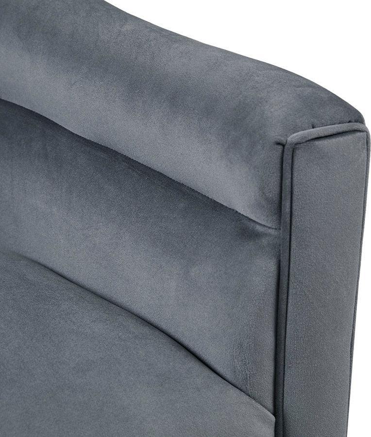 Olliix.com Accent Chairs - Ryker Upholstered Barrel 360 Degree Swivel Chair Gray