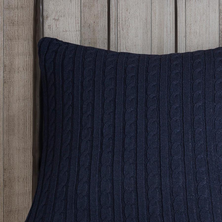 Olliix.com Comforters & Blankets - Ryland Transitional Oversized Plaid Print Comforter Set Blue King/Cal King