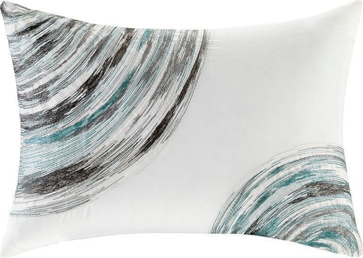Olliix.com Comforters & Blankets - Saben Complete 36 " W Comforter and Cotton Sheet Set Aqua King