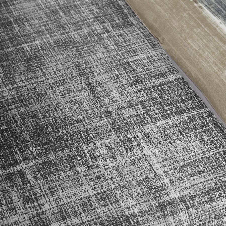 Olliix.com Comforters & Blankets - Saben Modern Complete Comforter and Cotton Sheet Set Taupe Cal King