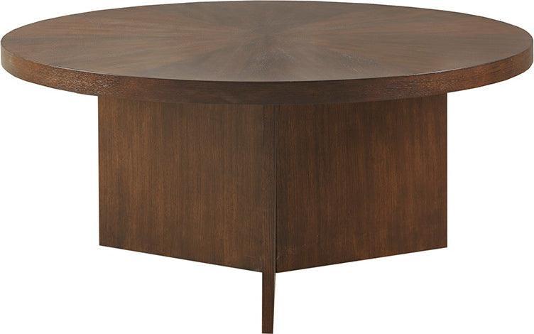 Olliix.com Coffee Tables - Sadie Round Coffee table Brown