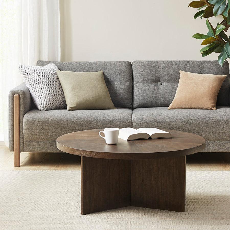 Olliix.com Coffee Tables - Sadie Round Coffee table Brown
