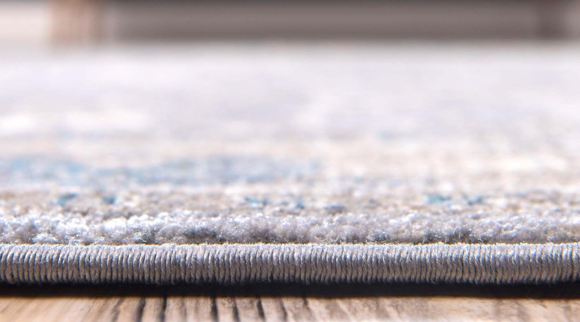 Unique Loom Indoor Rugs - Salzburg Border Rectangular 9x12 Rug Gray & Light Brown