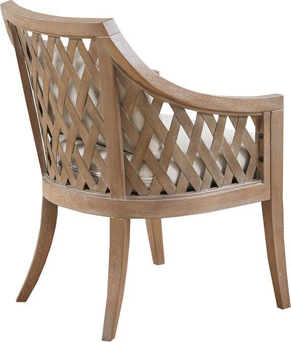 Olliix.com Accent Chairs - San Pedro Wood Barrel Chair Natural
