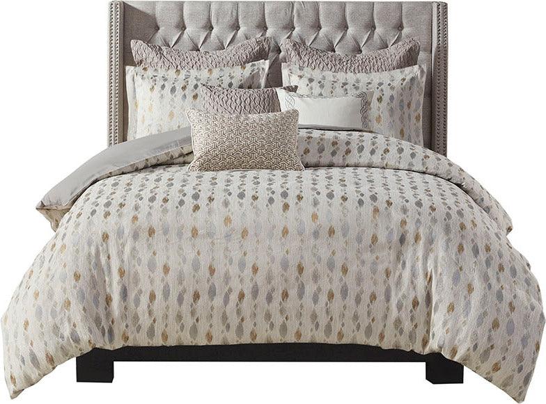 Olliix.com Comforters & Blankets - Sanctuary Farm House Comforter Set Taupe | Gold Queen