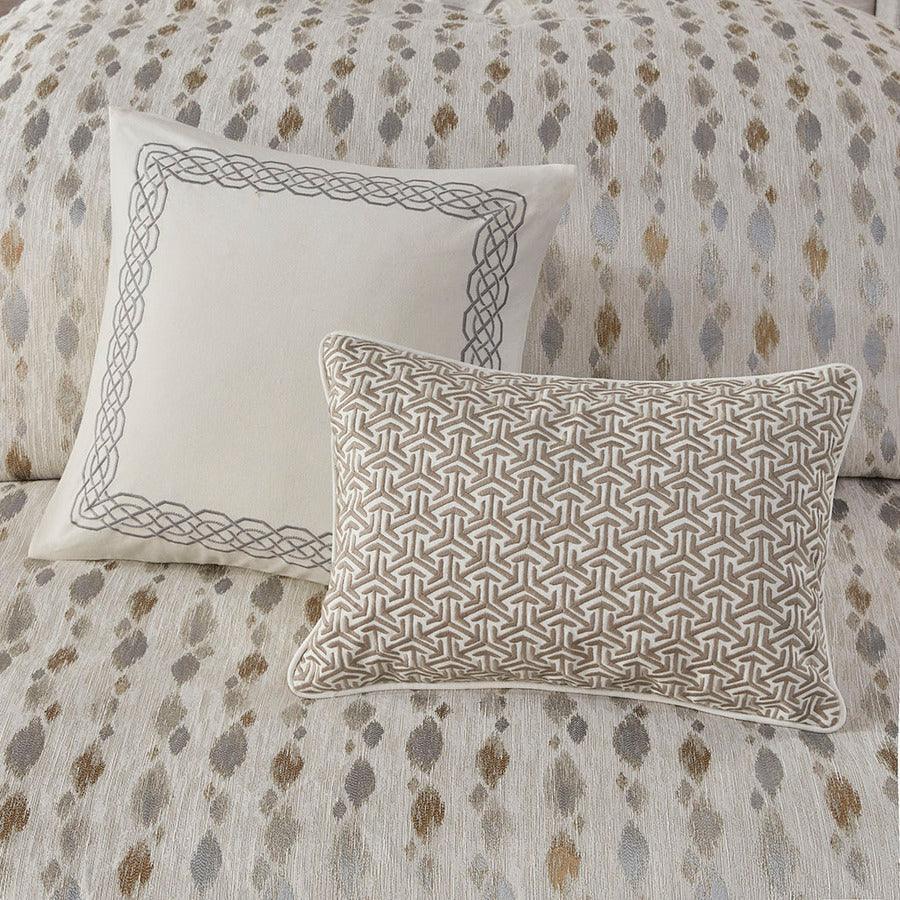 Olliix.com Comforters & Blankets - Sanctuary Farm House Comforter Set Taupe | Gold Queen
