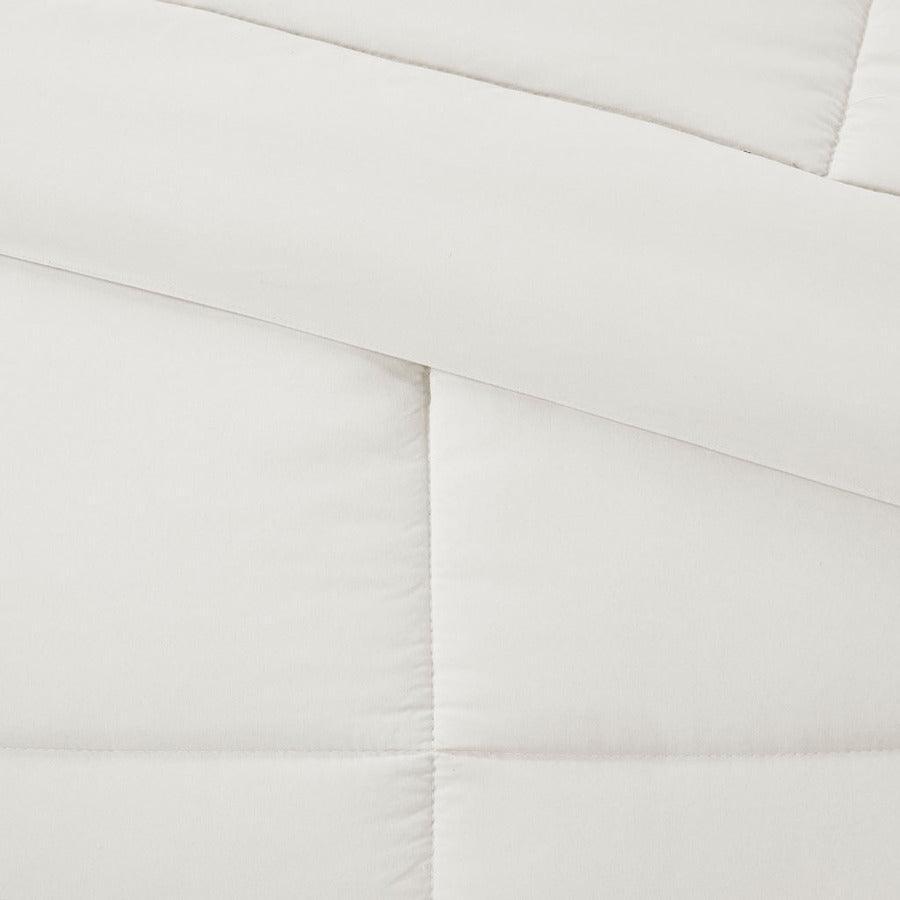 Olliix.com Comforters & Blankets - Sarasota Shabby Chic Microcell Down Alternative Comforter Mini Set Ivory King/Cal King