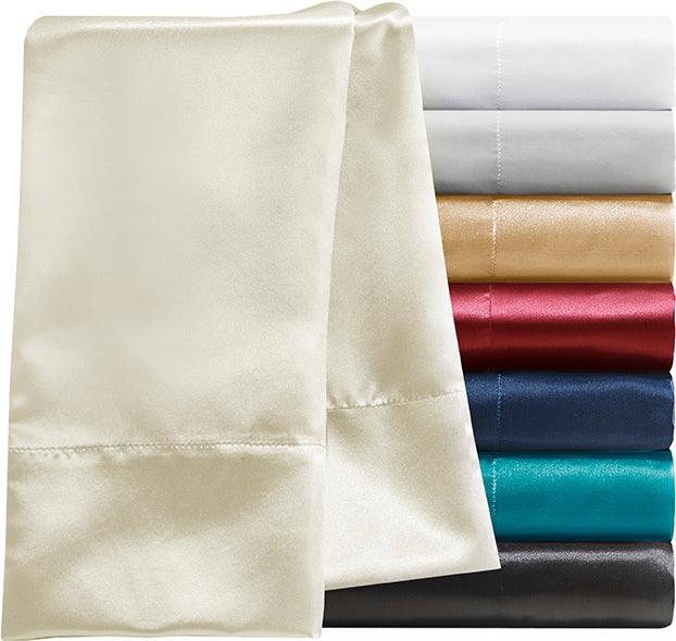 Olliix.com Pillowcases & Shams - Satin King Pillowcase Black