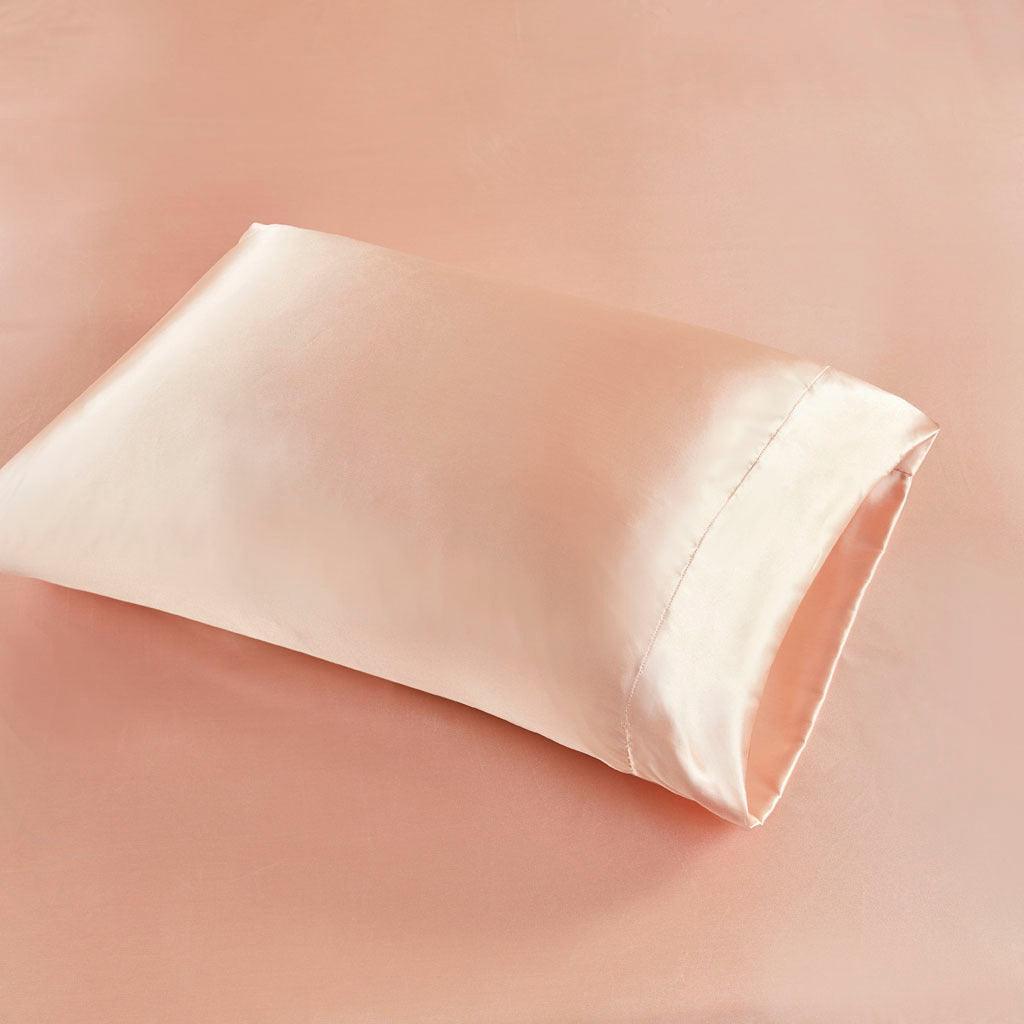 Olliix.com Sheets & Sheet Sets - Satin King Sheet Set Blush