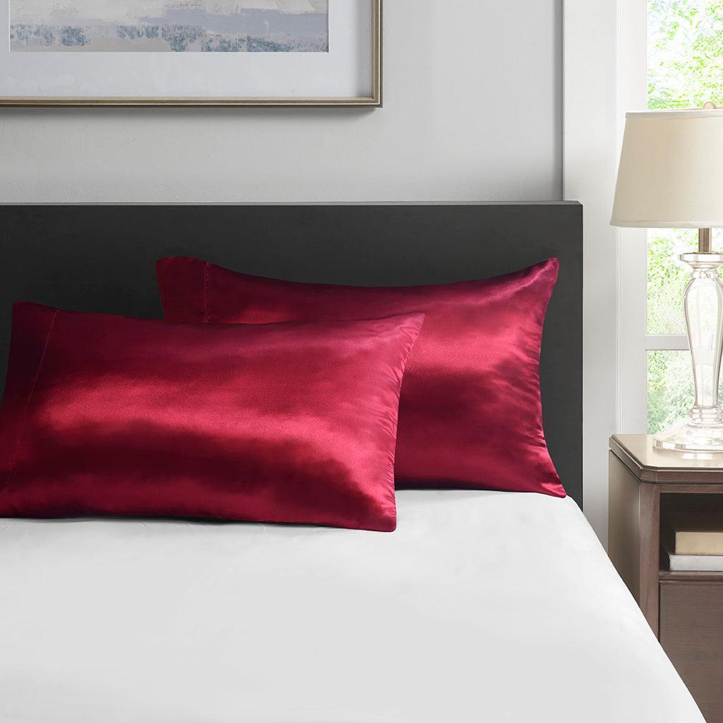 Olliix.com Pillowcases & Shams - Satin Standard Pillowcase Red