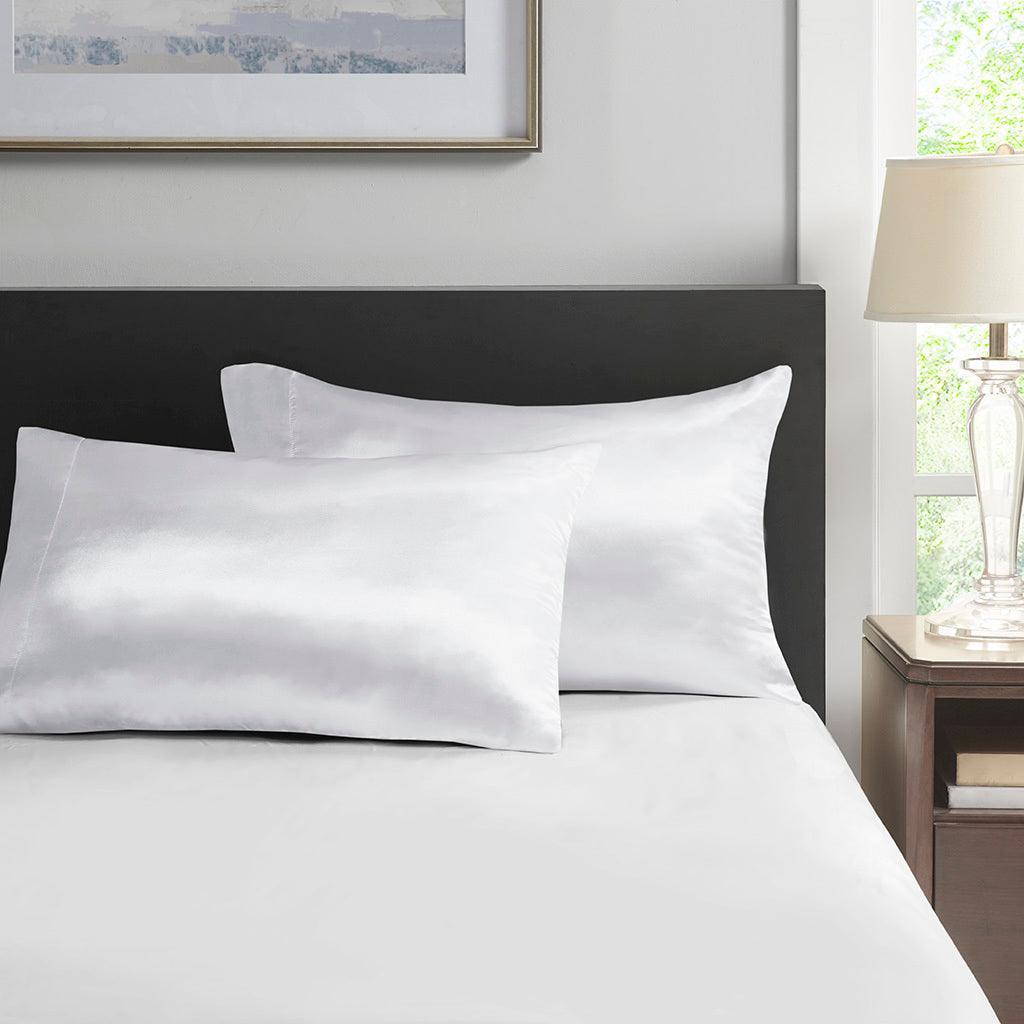 Olliix.com Pillowcases & Shams - Satin Standard Pillowcase White