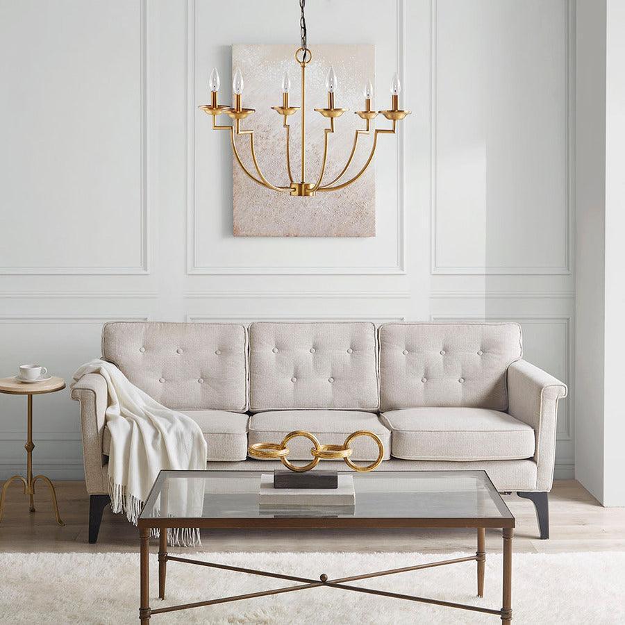 Olliix.com Ceiling Lights - Savor Traditional Candelabra Styled Chandelier Gold