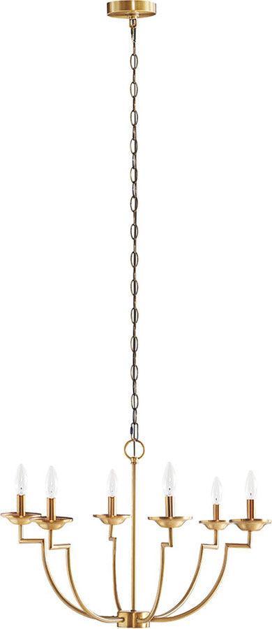 Olliix.com Ceiling Lights - Savor Traditional Candelabra Styled Chandelier Gold