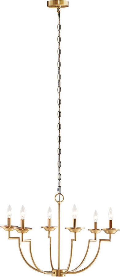 Olliix.com Ceiling Lights - Savor Traditional Candelabra Styled Chandelier Gold