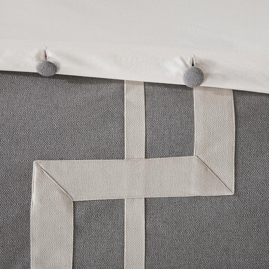 Olliix.com Comforters & Blankets - Savoy Transitional Comforter Set Gray King