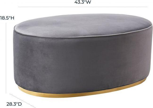 Tov Furniture Ottomans & Stools - Scarlett Gray Ottoman