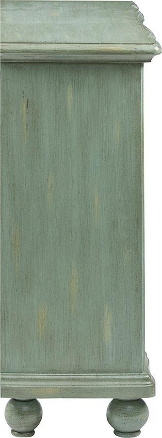 Olliix.com Chest of Drawers - Scroll Bun Foot Chest Green