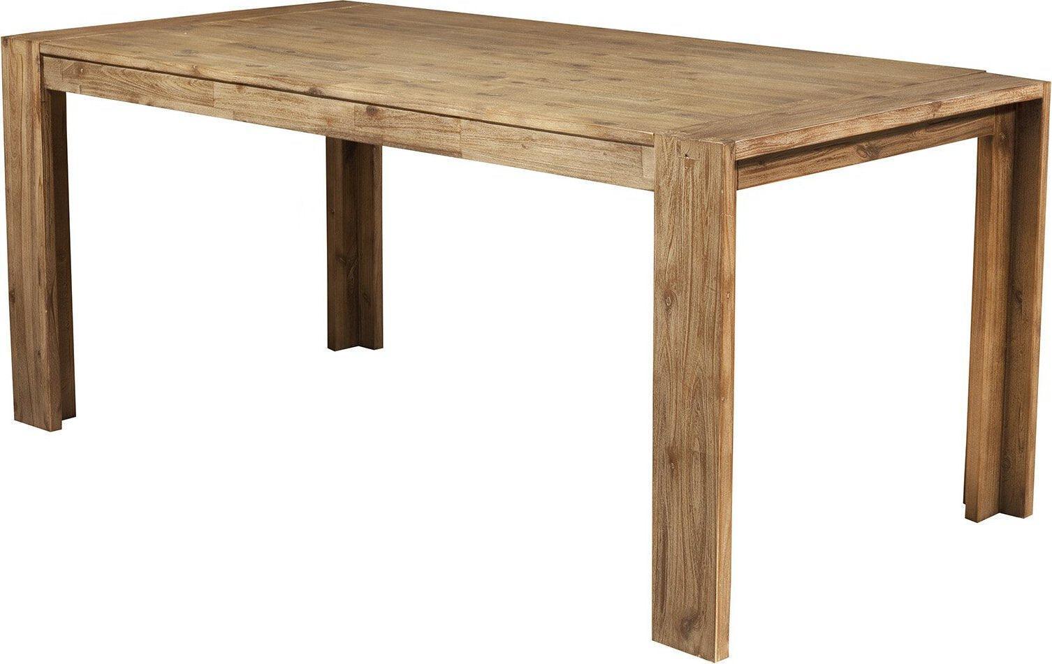 Alpine Furniture Dining Tables - Seashore Fixed Top Dining Table Antique Natural