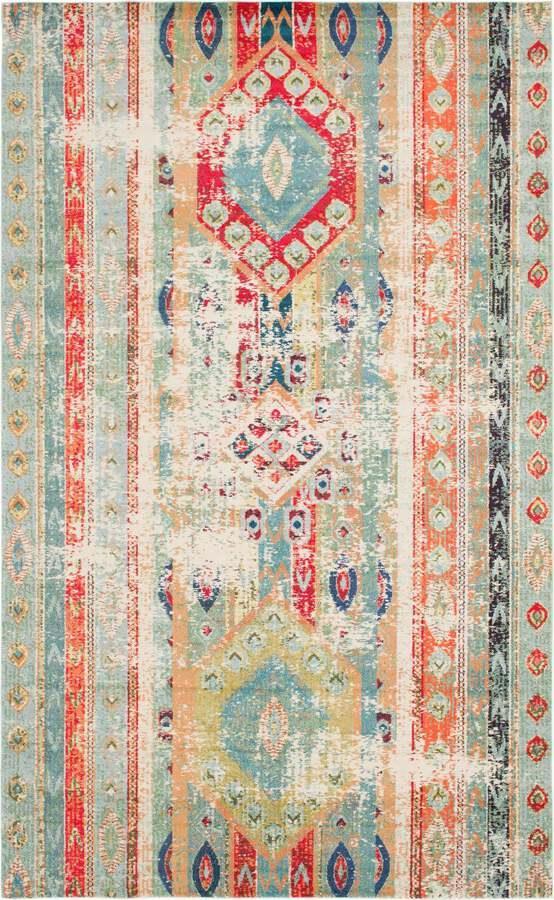 Unique Loom Indoor Rugs - Sedona Bohemian Palace Rectangular Rug Blue