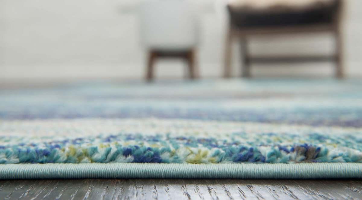 Unique Loom Indoor Rugs - Sedona Contemporary Palace Rectangular Rug Blue