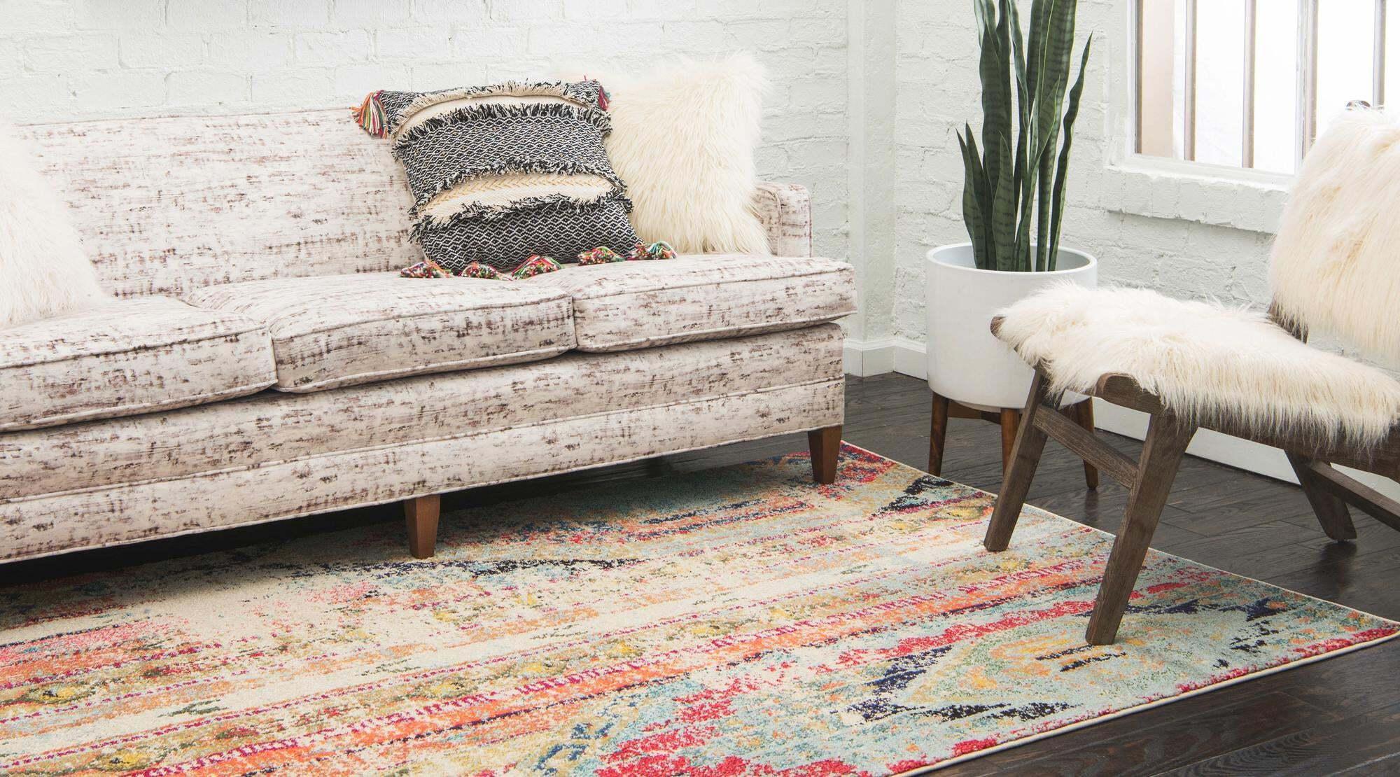 Unique Loom Indoor Rugs - Sedona Geometric Rectangular 9x12 Rug Multicolor