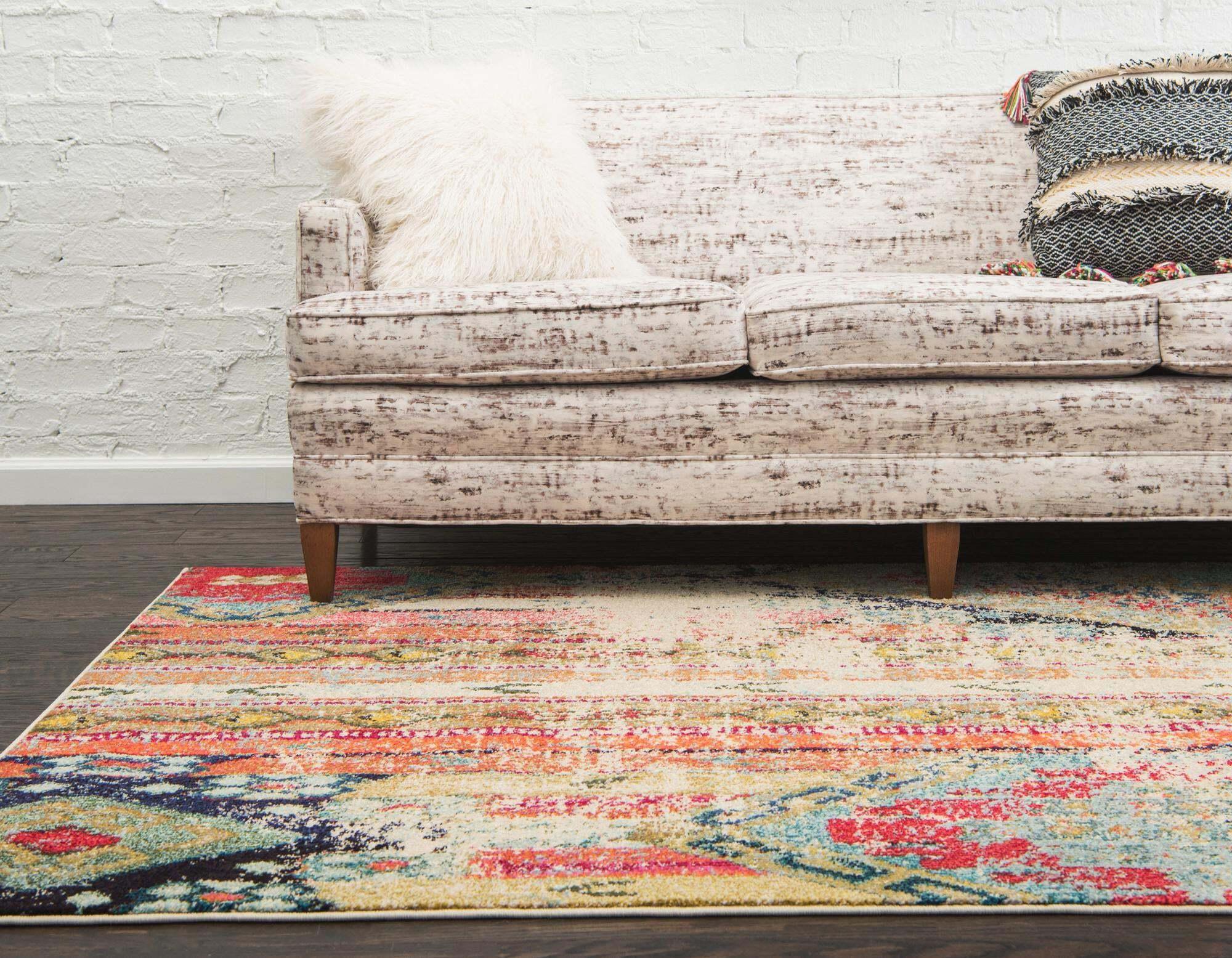 Unique Loom Indoor Rugs - Sedona Geometric Rectangular 9x12 Rug Multicolor