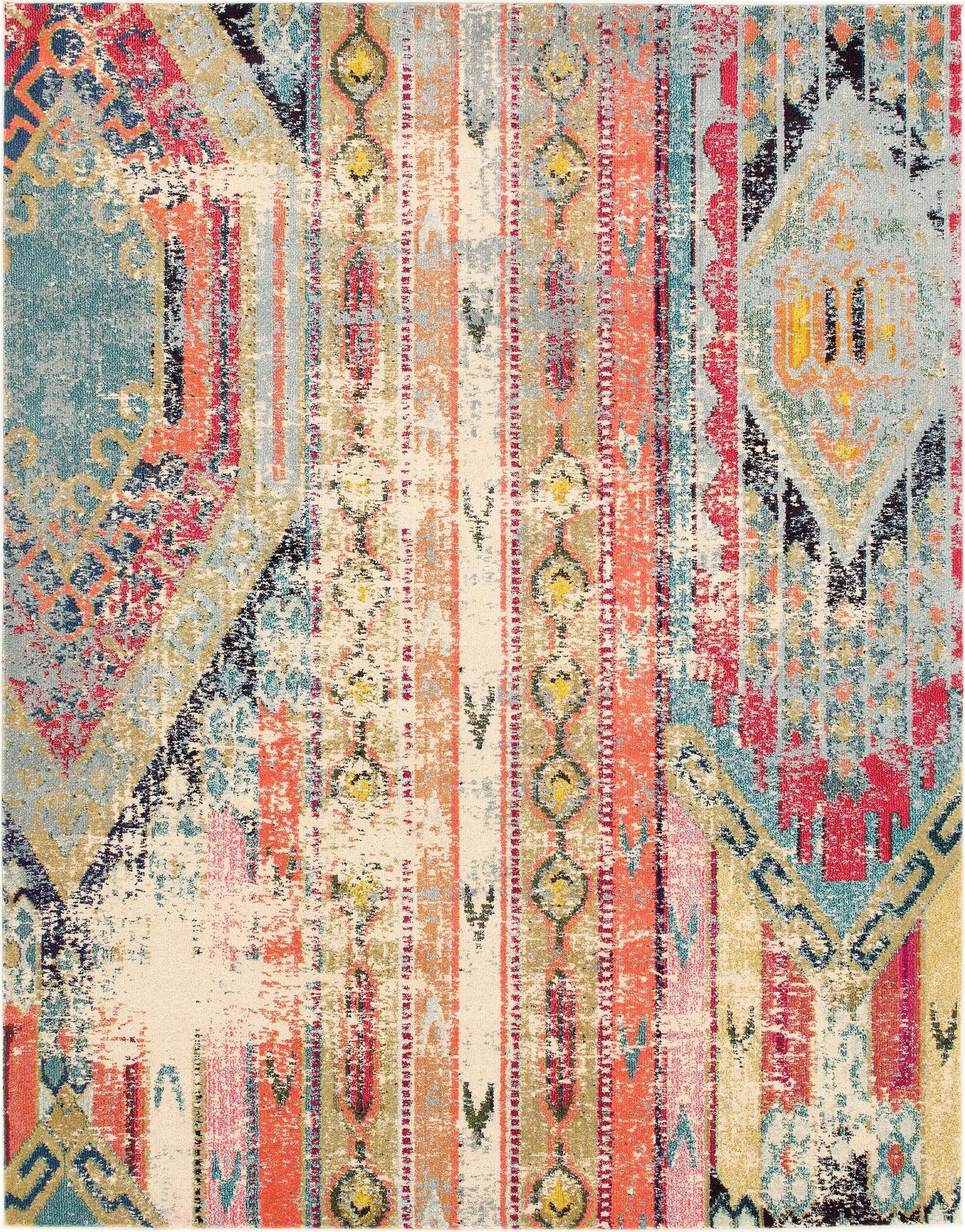 Unique Loom Indoor Rugs - Sedona Rectangular 8x10 Rug Multicolor