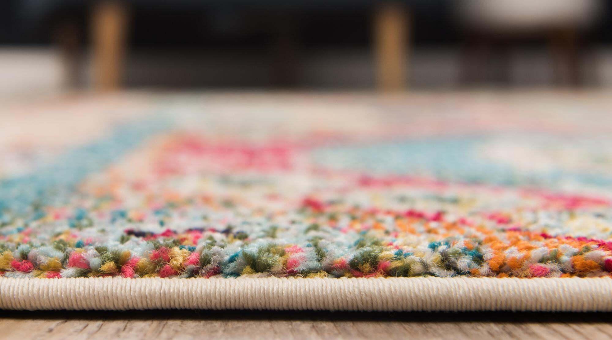 Unique Loom Indoor Rugs - Sedona Striped 8x10 Rug Blue & Multicolor