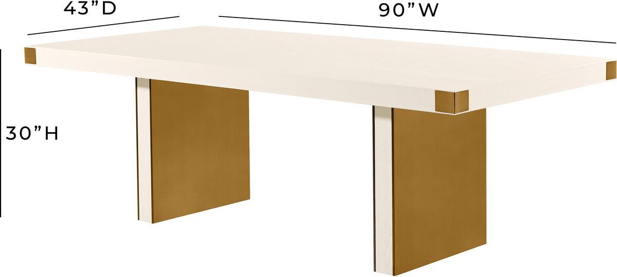 Tov Furniture Dining Tables - Selena Cream Ash Dining Table
