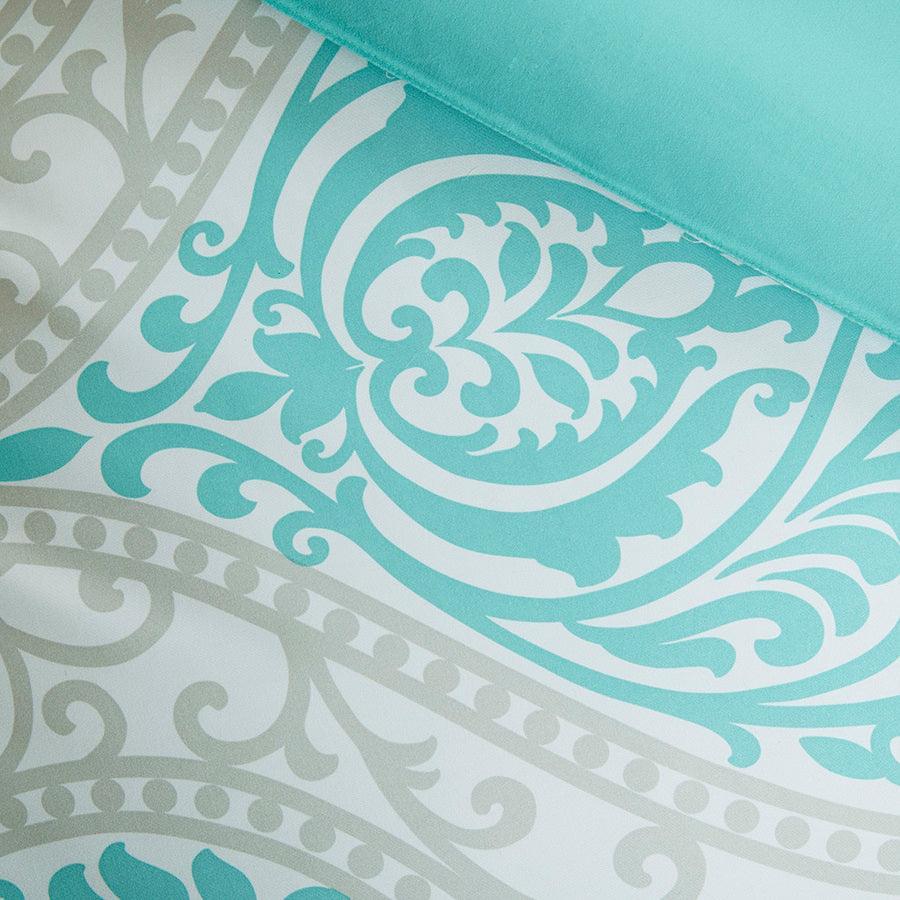 Olliix.com Comforters & Blankets - Senna Comforter Set Aqua King/Cal King