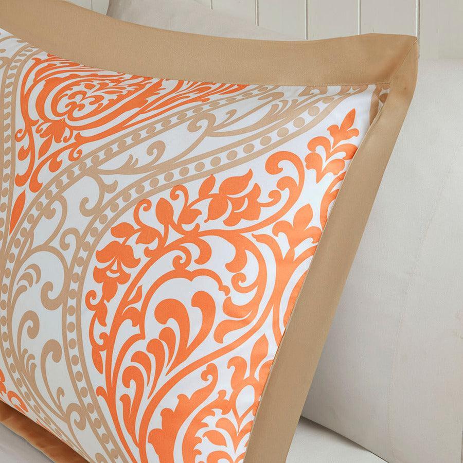 Olliix.com Comforters & Blankets - Senna Full/Queen Comforter Set Orange
