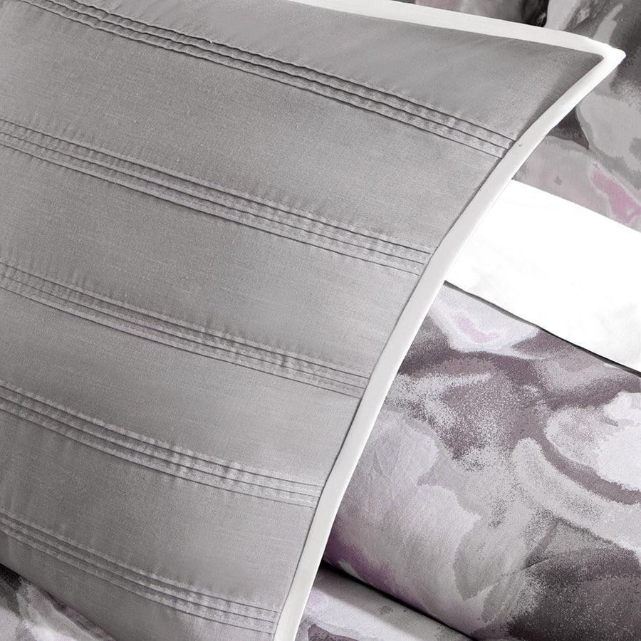 Olliix.com Comforters & Blankets - Serena 36 " W 7 Piece Comforter Set Gray Cal King