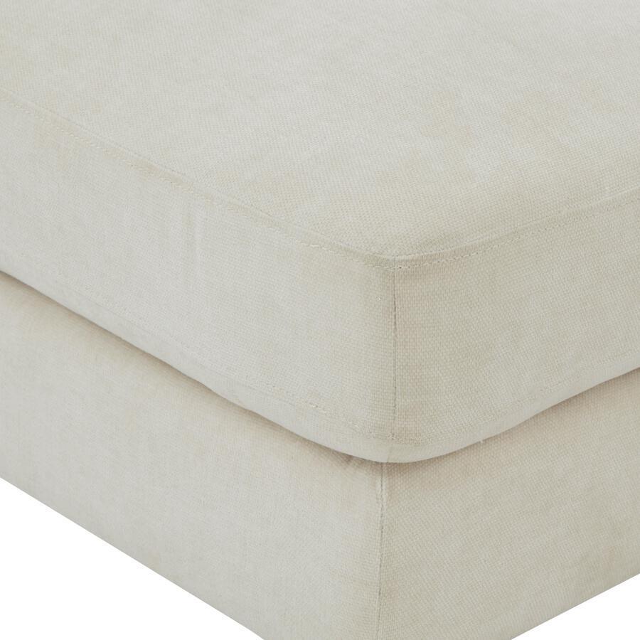 Tov Furniture Ottomans & Stools - Serena Cream Velvet Ottoman