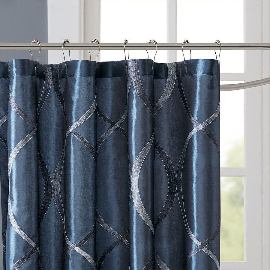 Olliix.com Shower Curtains - Serendipity Shower Curtain Navy