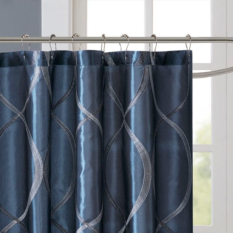 Olliix.com Shower Curtains - Serendipity Shower Curtain Navy