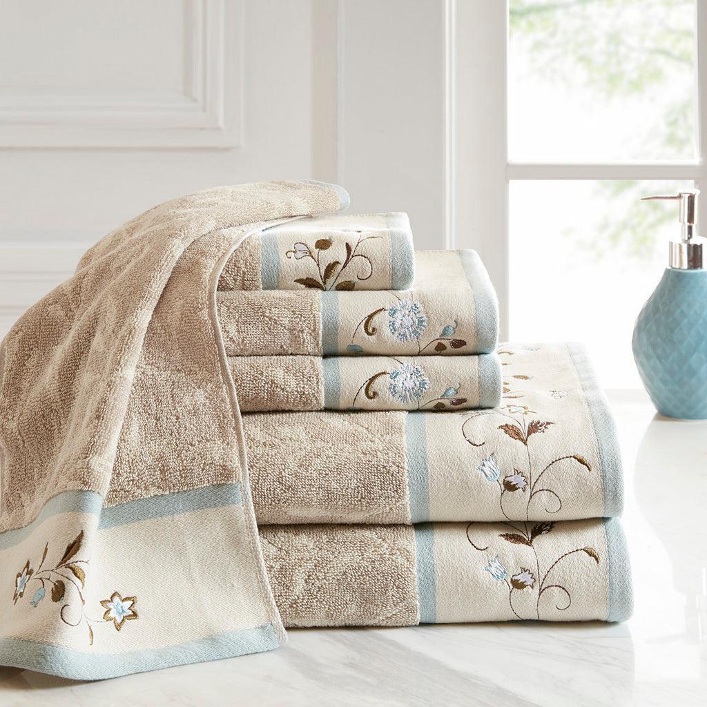 Olliix.com Bath Towels - Serene Bath Towel Blue