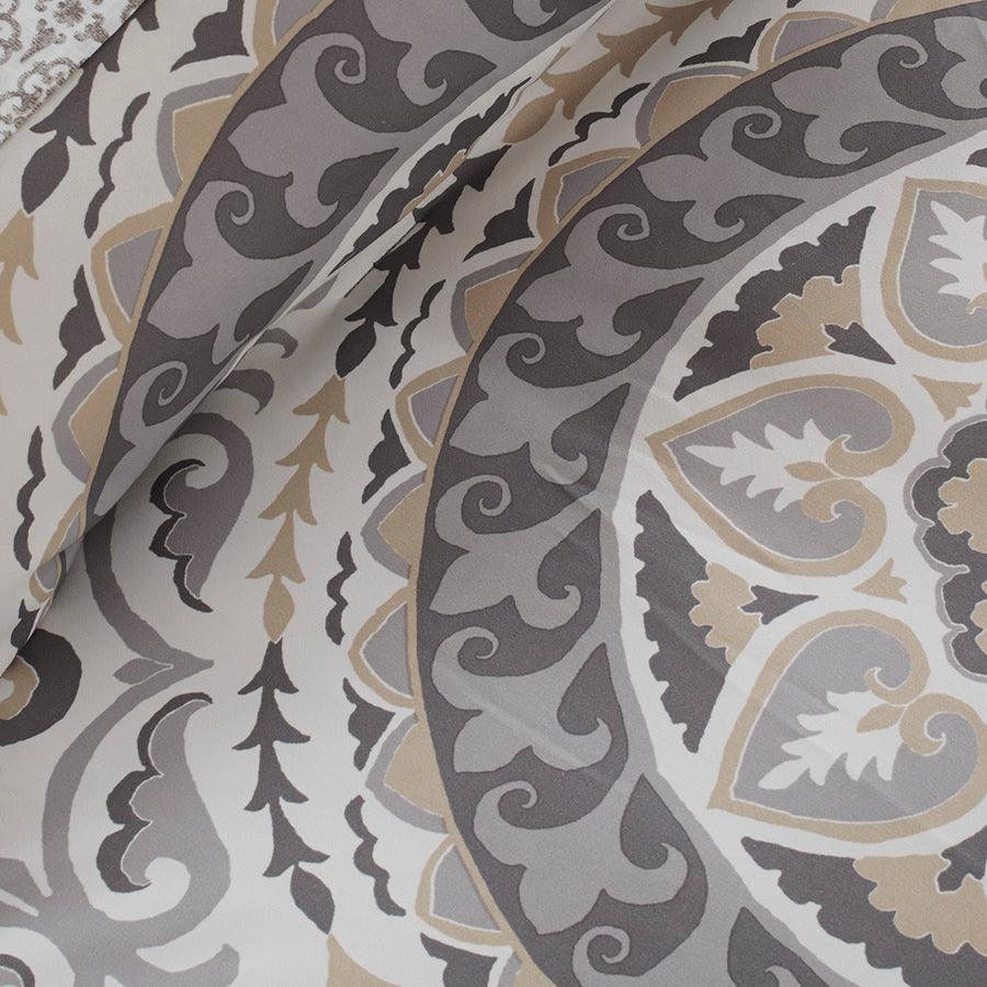 Olliix.com Comforters & Blankets - Serenity Complete Comforter and Cotton Sheet Set Taupe King